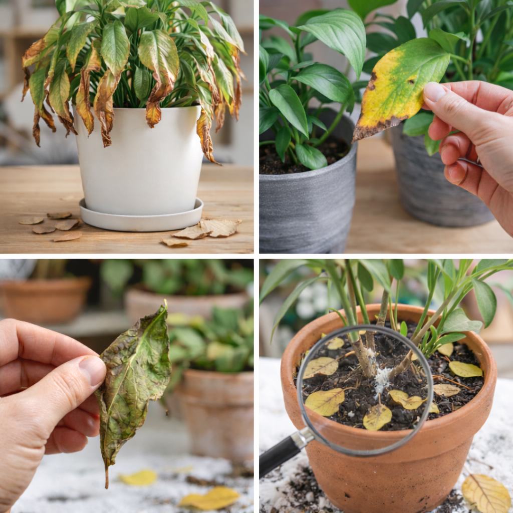 Plants losing leaves