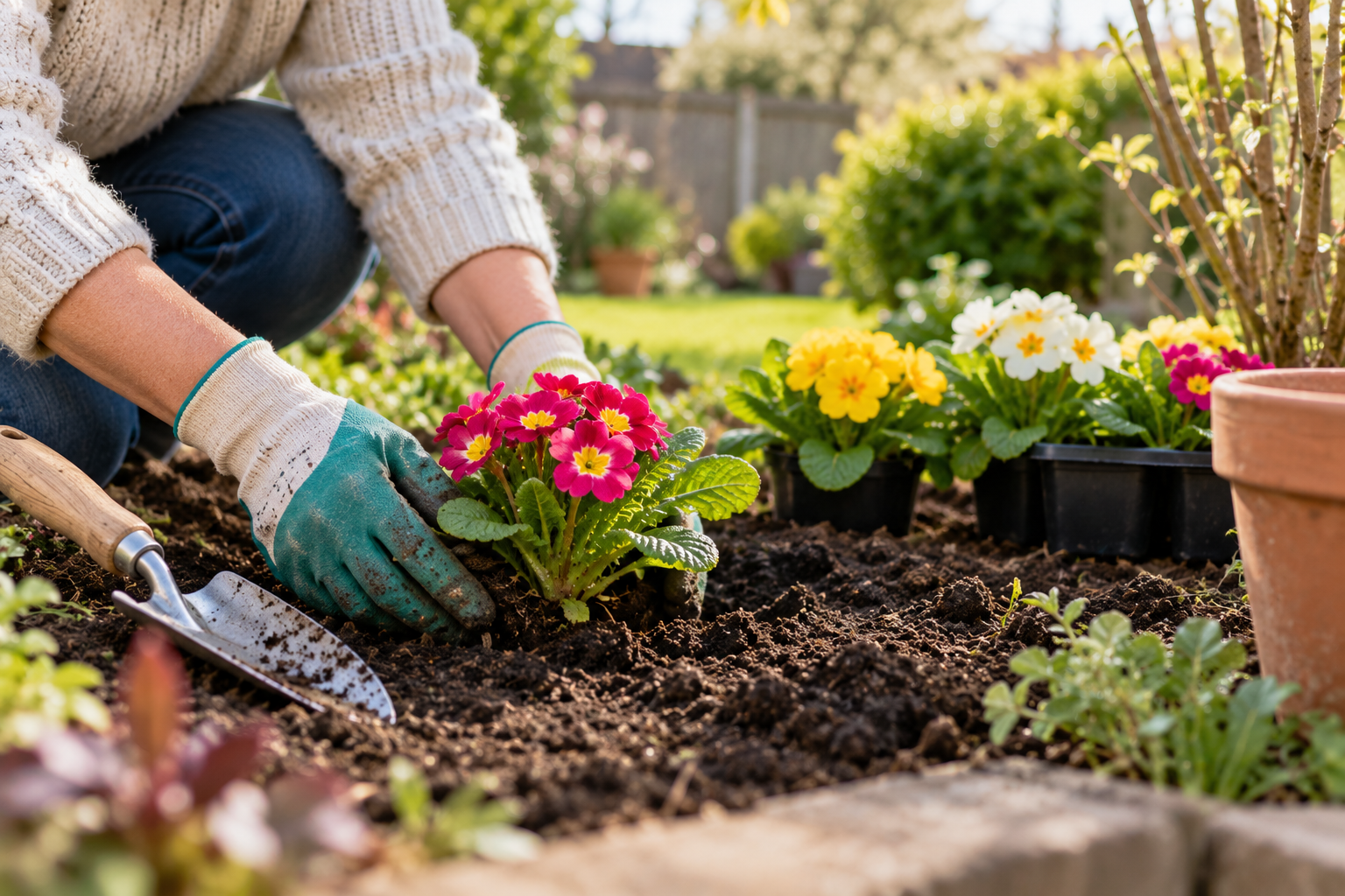 Planting Primroses