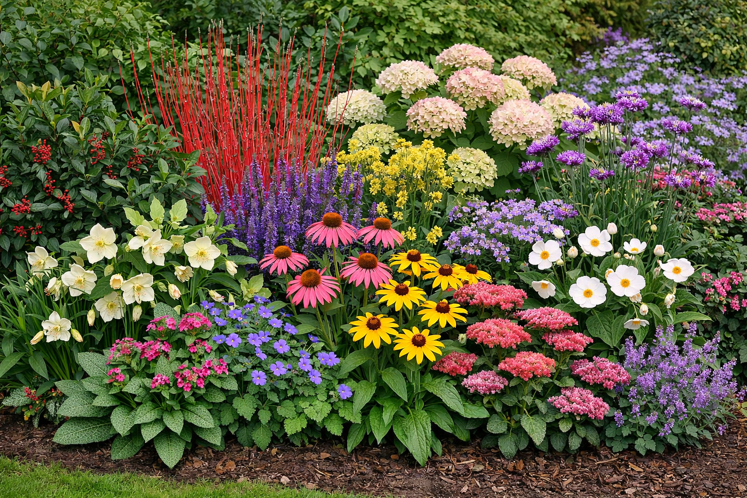 A Ready Made Border with Colour/Interest Every Month of the Year