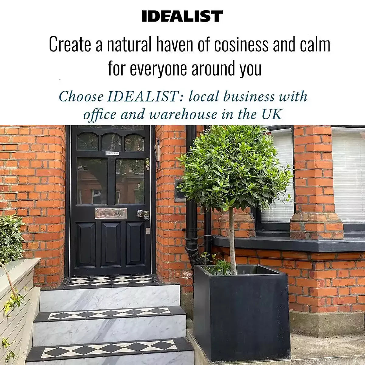 IDEALIST Lite Contemporary Flower Box Square Garden Planter, Faux Lead Light Concrete Outdoor Large Plant Pot H50 L50 W50 cm, 126L