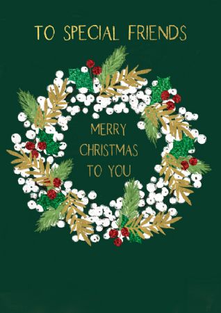 To Special Friends Christmas Card