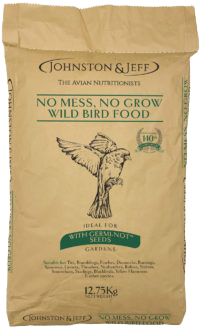 Johnston &amp; Jeff No Mess, No Grow Wild Bird Food - 12.75kg