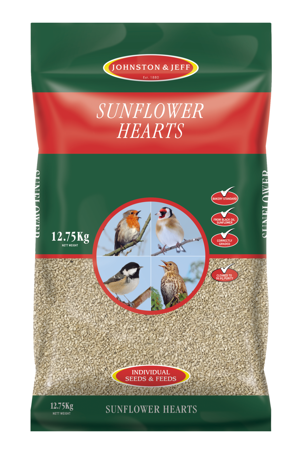 Johnston &amp; Jeff Sunflower Hearts 12.75kg