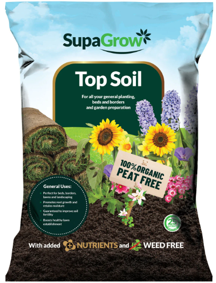 Peat Free Topsoil 25L (Multi-buy offers Available) FREE DELIVERY