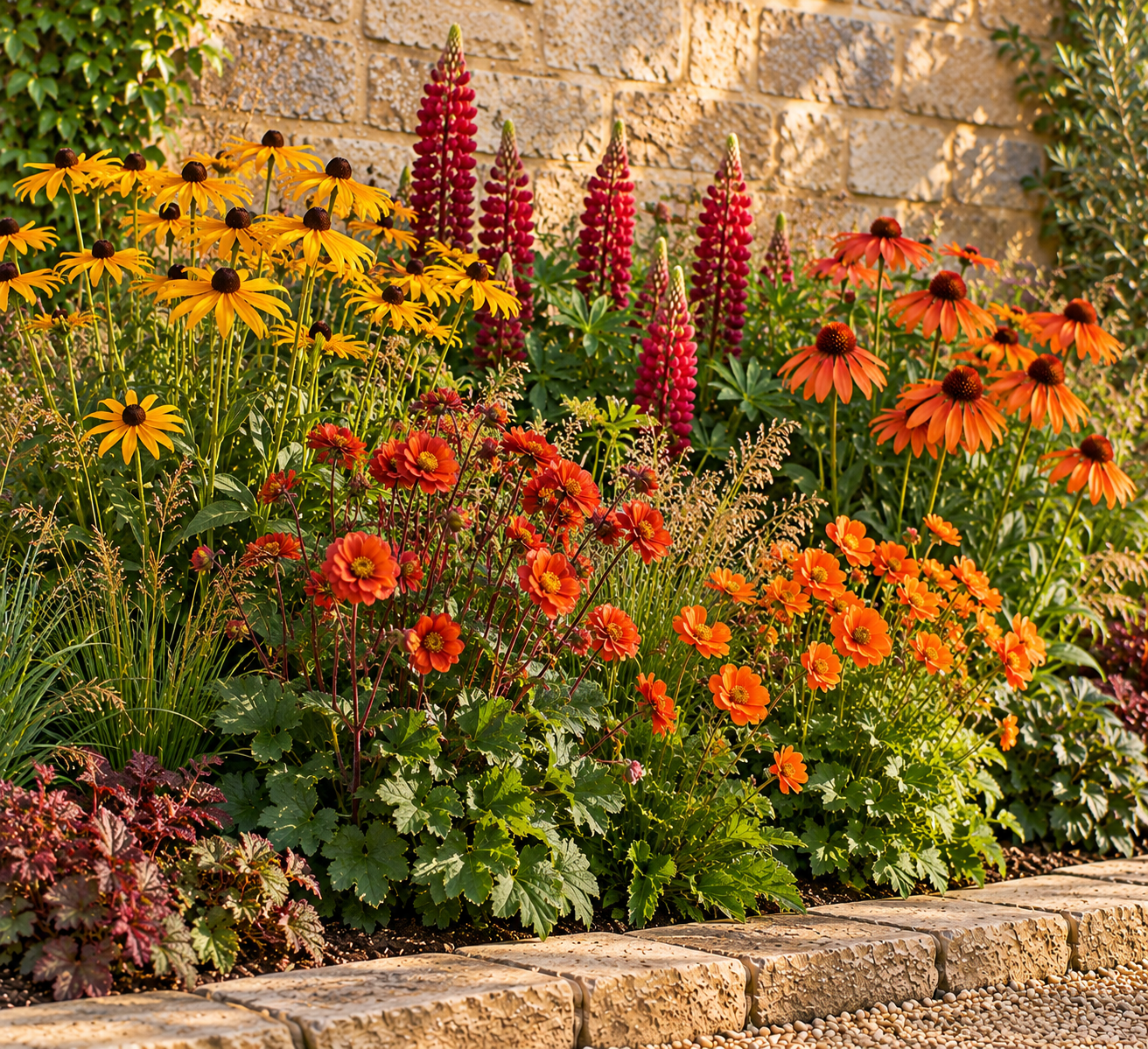 Fiery Perennial Mix – 5 x 9cm Pot Perennials