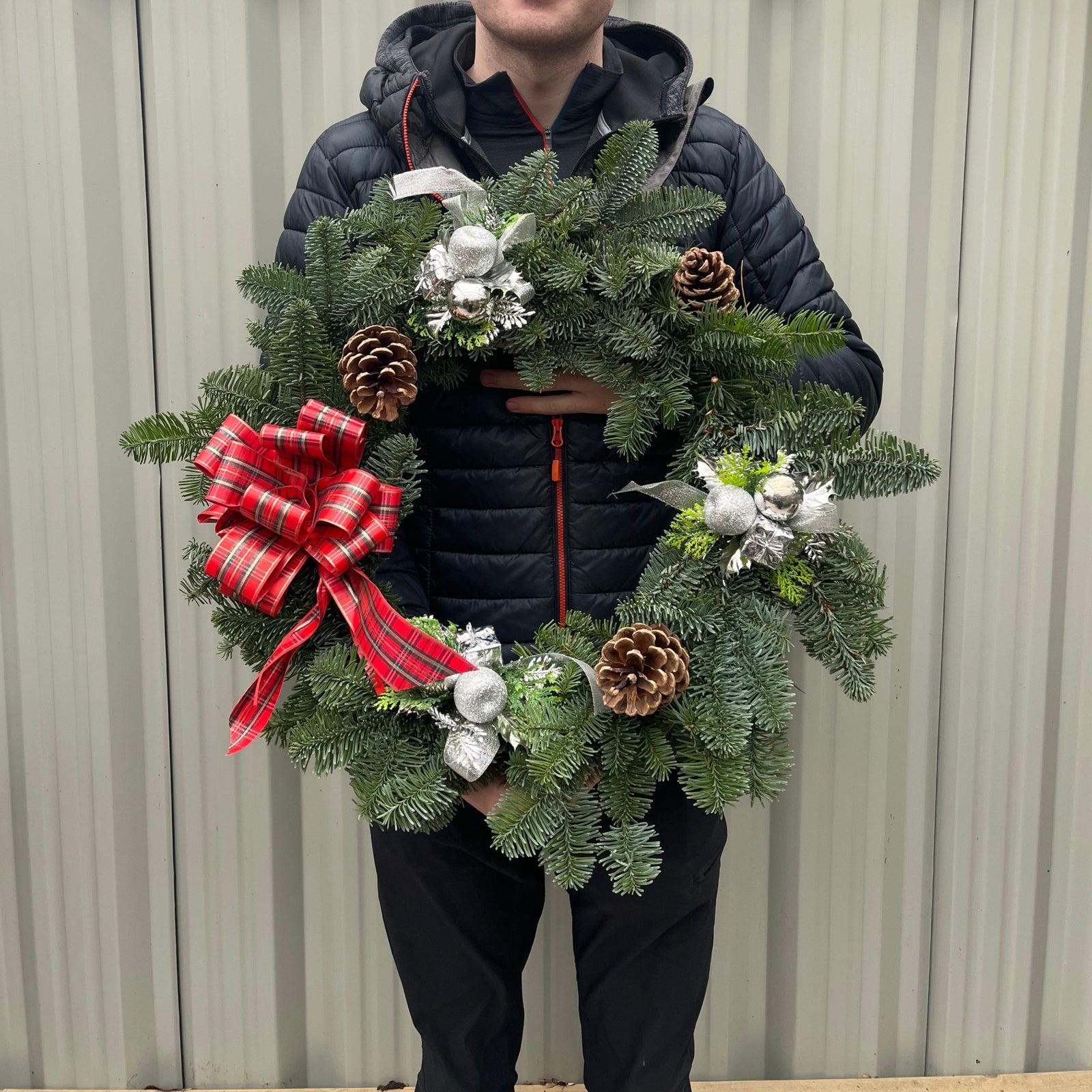 Noble Fir Christmas Wreath | 45cm | Real Wreath