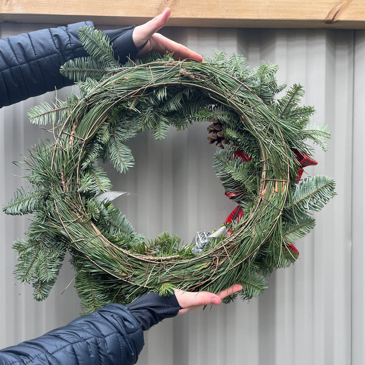 Noble Fir Christmas Wreath | 45cm | Real Wreath
