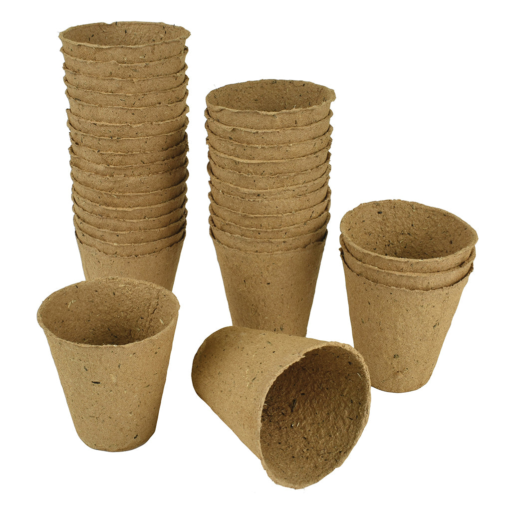 Gro-Sure Round Fibre Pots (6cm)